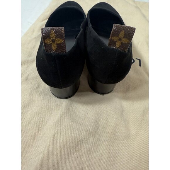 Louis Vuitton Black Suede Revival Ballet Flats Size 37 - Picture 15 of 16